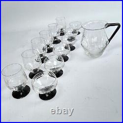 1 De 2 Original Art Déco Designer Verres Set (13 Parties)