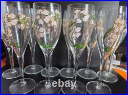 10 FLUTES VERRE A CHAMPAGNE PERRIER JOUET BELLE EPOQUE art déco 10 FLUTES VERRE A CHAMPAGNE PERRIER JOUET BELLE EPOQUE art déco