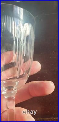 10 Verres A Vin Cristal Glasses Old Baccarat Anciens Ciseles Art Deco 1930
