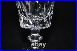 10 anciens verres à vin blanc en cristal taillé, Art Déco, h. 12 cm