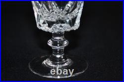 10 anciens verres à vin blanc en cristal taillé, Art Déco, h. 12 cm