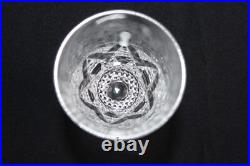 10 anciens verres à vin blanc en cristal taillé, Art Déco, h. 12 cm