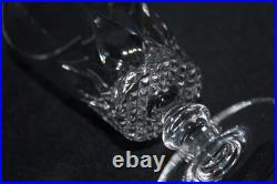 10 anciens verres à vin blanc en cristal taillé, Art Déco, h. 12 cm