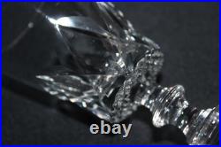 10 anciens verres à vin blanc en cristal taillé, Art Déco, h. 12 cm