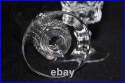 10 anciens verres à vin blanc en cristal taillé, Art Déco, h. 12 cm
