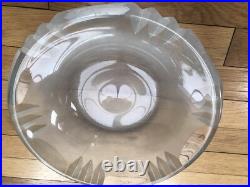 1925 Signée Jean Luce Rare Grande Coupe Verre Gravé Sablé Art Deco 1925 Signée Jean Luce Rare Grande Coupe Verre Gravé Sablé Art Deco