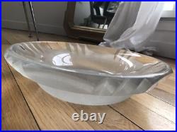 1925 Signée Jean Luce Rare Grande Coupe Verre Gravé Sablé Art Deco 1925 Signée Jean Luce Rare Grande Coupe Verre Gravé Sablé Art Deco