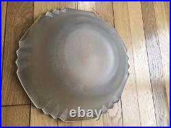 1925 Signée Jean Luce Rare Grande Coupe Verre Gravé Sablé Art Deco