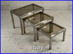 1970 JANSEN GUY LEFEVRE 3 TABLES BASSE GIGOGNE POST-MODERNISTE SPACE-AGE Kappa