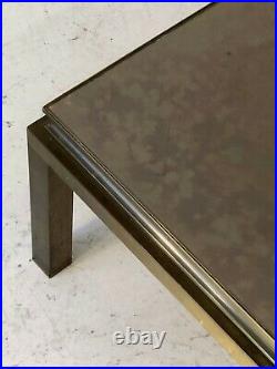 1970 Maison Jansen Table Basse Art-deco Bronze Neo-classique Shabby-chic