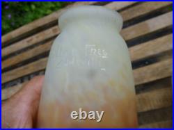 2 Tulipe De Lustre Applique Art Deco Pate De Verre 1920 Muller Freres Luneville