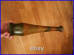 2 grand vase en verre peint émaillé Legras foret arbre automne art déco