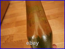 2 grand vase en verre peint émaillé Legras foret arbre automne art déco