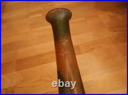 2 grand vase en verre peint émaillé Legras foret arbre automne art déco