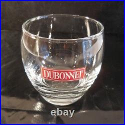 2 verres DUBONNET eau alcool transparent Design XXe France Pop Art Déco N3275