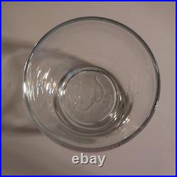 2 verres DUBONNET eau alcool transparent Design XXe France Pop Art Déco N3275