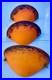 3 appliques art déco en pâte de verre marmoréen signée Cochelin France