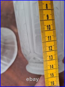 3 tulipe verre art deco Pierre MAYNADIER Decor Grappe De Raisin Lustre French