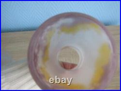 3 tulipes en pate de verre CROISMARE MULLER ART DECO