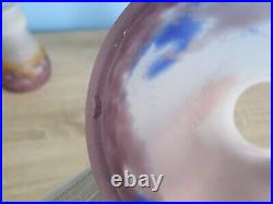 3 tulipes en pate de verre CROISMARE MULLER ART DECO
