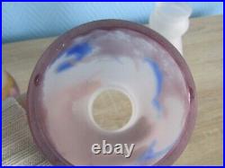 3 tulipes en pate de verre CROISMARE MULLER ART DECO