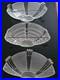 3 vasques demi-lune Art Déco (1930) Verre moulé-pressé Style Ezan / Petitot