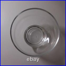3 verres ballon alcool eau transparent vintage art déco bar table France N7883