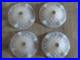 4 Anciennes Tuilipes Verre Opalescent Decor Tresser Art Deco Style Ezan