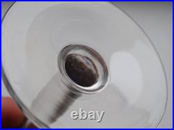 4 verres à vin du Rhin Roemer colorés Art déco cristal de NANCY signés 15,8 cm