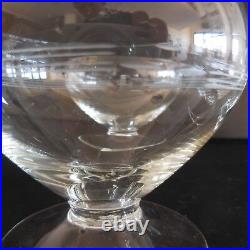 4 verres coupes cognac champagne cristal art-déco signature fait main PN France