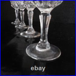 4 verres cristal alcool apéritif vin LUMINARC Art Déco Design XX PN France N3111