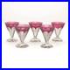 5 Verres En Cristal Taillé Val Saint Lambert Modele Anmaur Art Deco