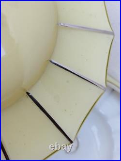 5 tulipes en opaline art déco