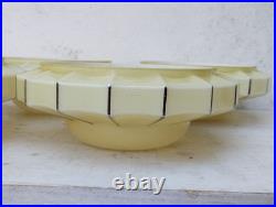 5 tulipes en opaline art déco