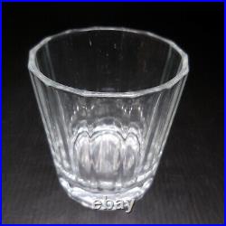 5 verres eau blanc transparent vintage art déco table VITROSAX Italie N8260