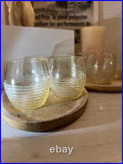 6 Petits verres à liqueur DAUM Nancy Art Deco