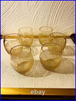 6 Petits verres à liqueur DAUM Nancy Art Deco