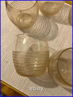 6 Petits verres à liqueur DAUM Nancy Art Deco
