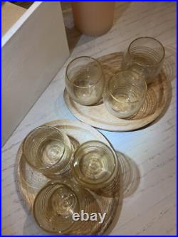 6 Petits verres à liqueur DAUM Nancy Art Deco