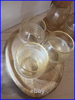 6 Petits verres à liqueur DAUM Nancy Art Deco