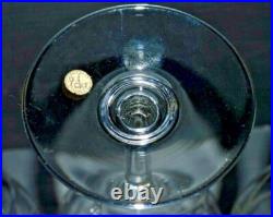 6 VERRES A EAU CRISTAL BACCARAT ASSOUAN avant 1930 feuilles stylisées ART DECO