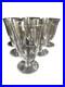 6 Verres à vin Baccarat service Meurcie Art déco