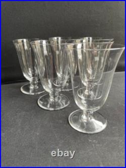 6 Verres à vin Baccarat service Meurcie Art déco