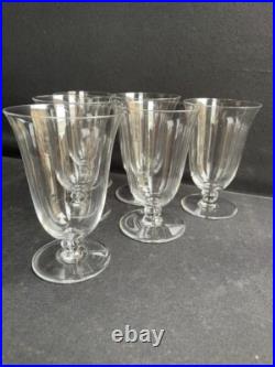 6 Verres à vin Baccarat service Meurcie Art déco