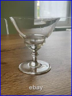 6 ancien verres à eau en cristal de Baccarat modèle art déco de 1937