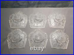 6 plaques abat-jour en verre art deco 1930 pour lustre applique lampe murale