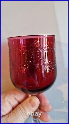 6 verres à vin en Cristal MEISENTHAL Roemer Art Deco