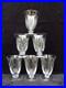 6 verres service à porto en cristal Daum Nancy croix de Lorraine Art Déco signé
