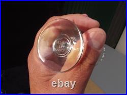 6 verres service à porto en cristal Daum Nancy croix de Lorraine Art Déco signé