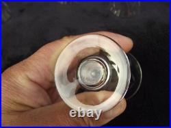 6 verres service à porto en cristal Daum Nancy croix de Lorraine Art Déco signé